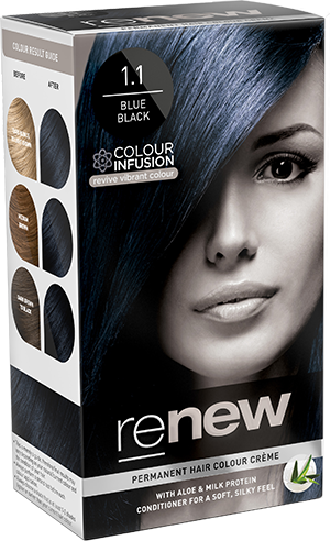 Blue Black Hair Colour