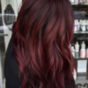 Velvety burgundy hair with Renew