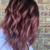 Mulberry hair colour with highlights