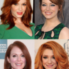 An array of celebrities with gorgeous red hair